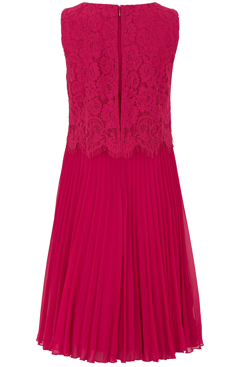 Lace Top Pleated Skirt Dress