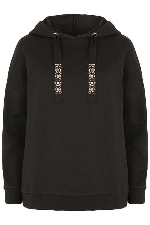 Hoody with Diamante Detail