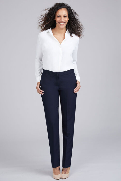 Tapered Leg Fly Front Trousers
