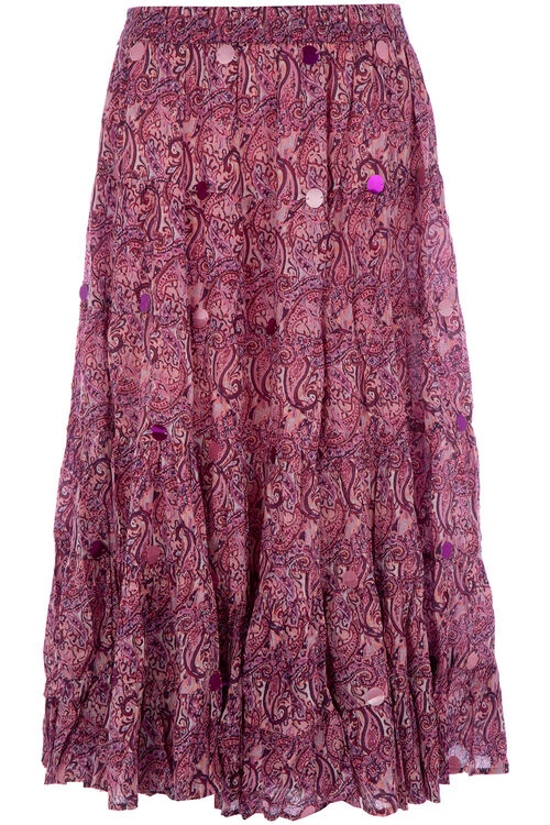 Paisley Tiered Skirt