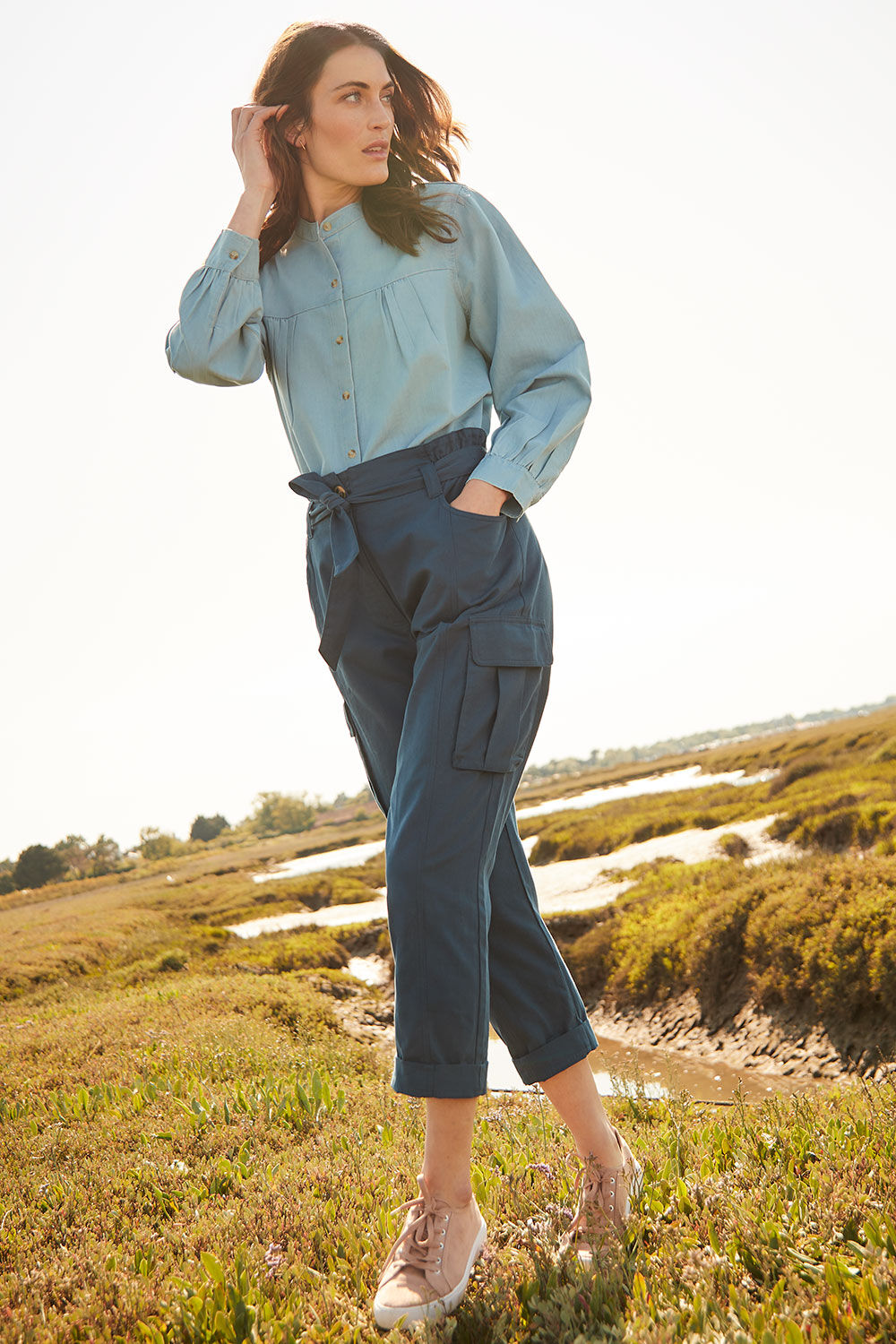 Womens Casual Trousers  Chinos Loose  Cotton Trousers  Bonmarché