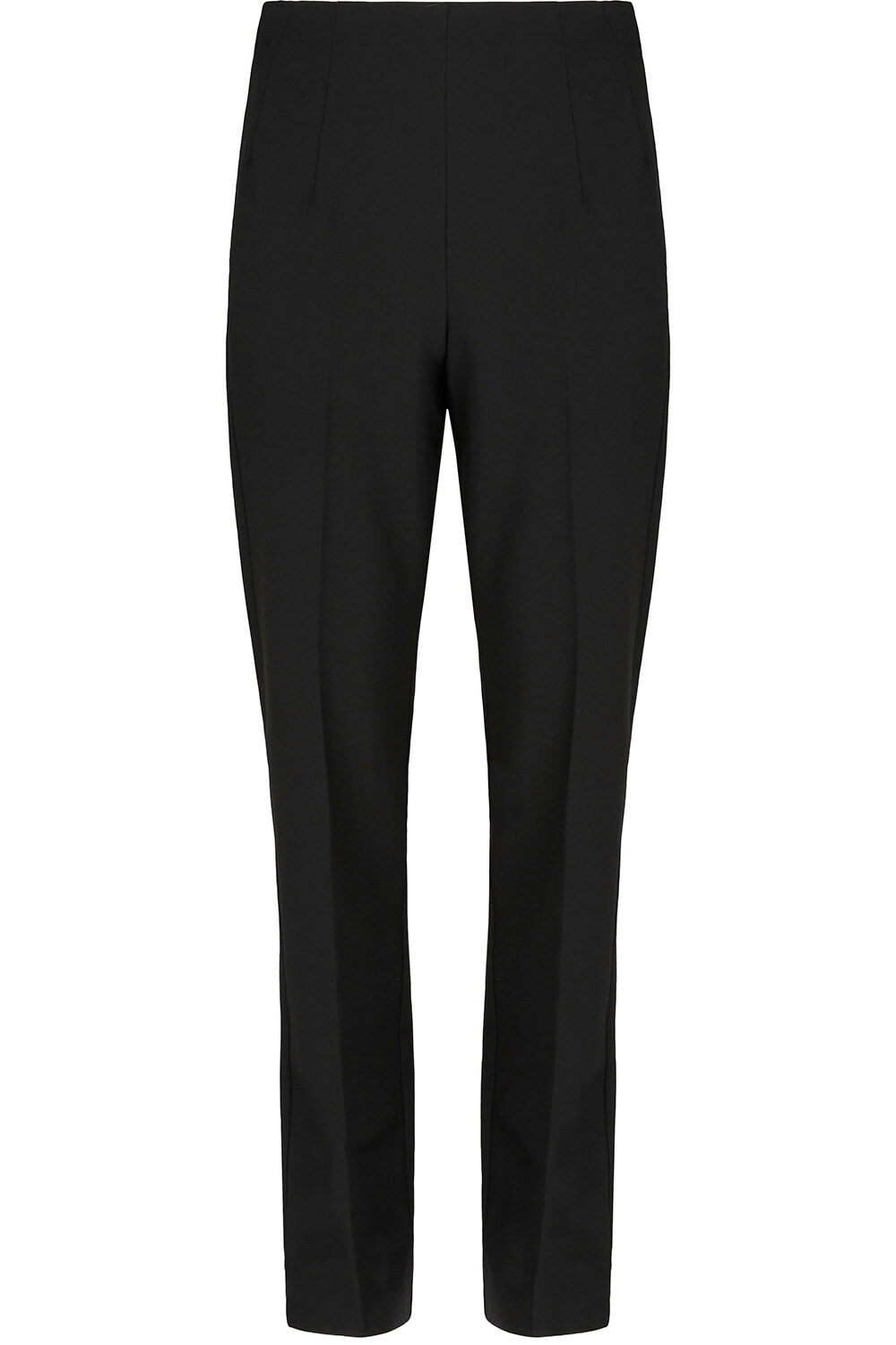 Brown Side Zip Stretch Trousers – Ro&Zo