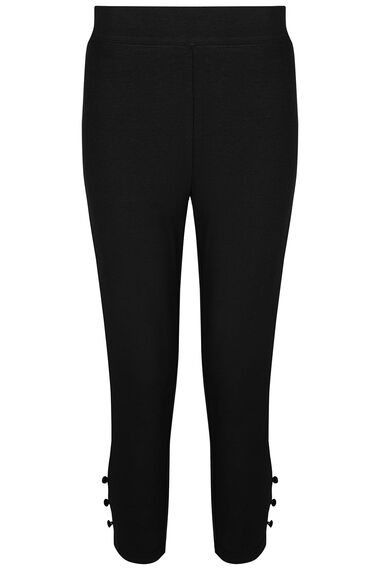 Topshop lace capri legging in black