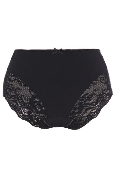 Lace Smoothing Brief in After Dark