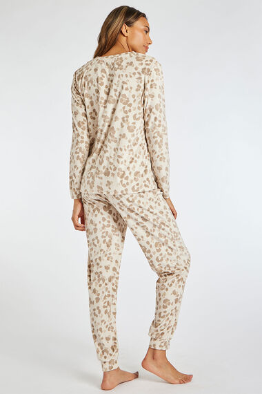 Animal Print Long Sleeve Soft Touch Pyjama Set | Bonmarché