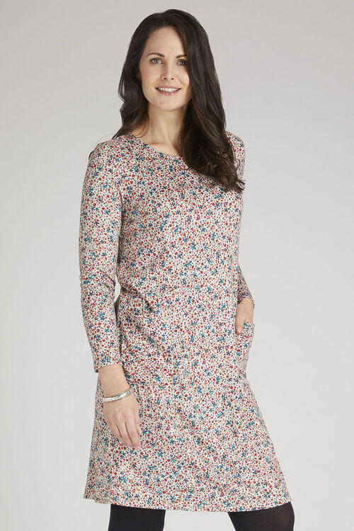 Full Sleeve Soft Touch Dress With Pockets | Bonmarché