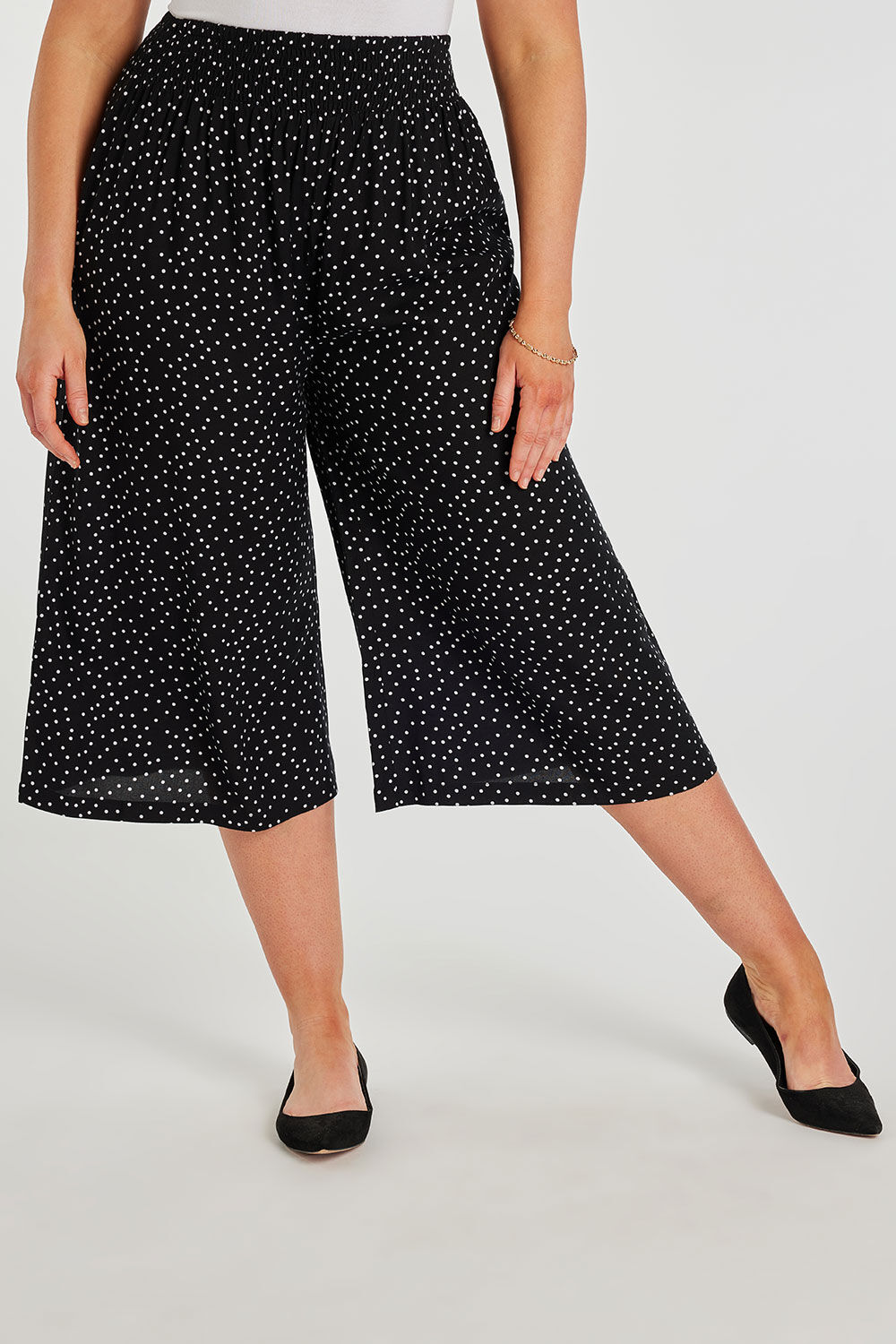 Buy Spring Break Polka Dot Cropped Trousers online  Looksgudin