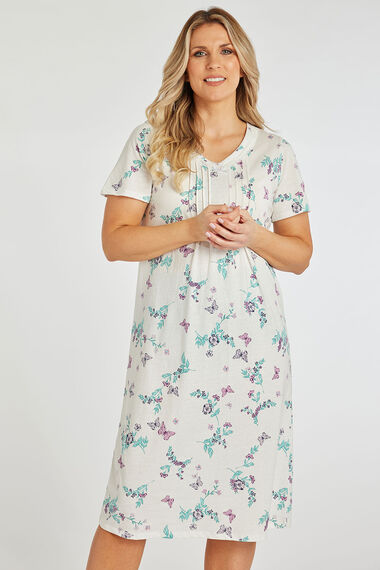 Women's Pima Maternity Nightgown in Dorset Floral