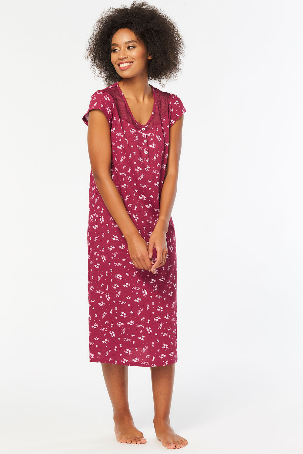 bon marche long sleeve nighties