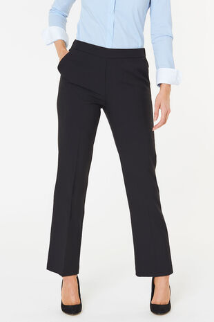 Women's Croft & Barrow® Effortless Stretch Pull-On Straight-Leg Pants,  Size: 10, Dark Blue