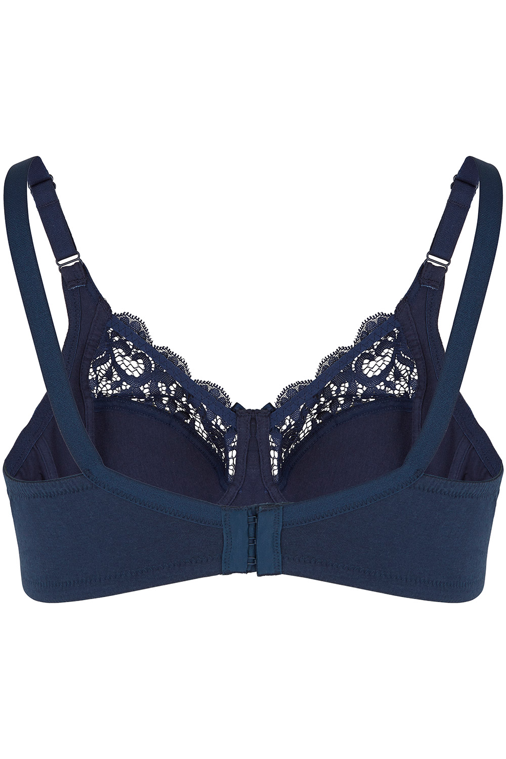 Cotton Lace Trim Bra