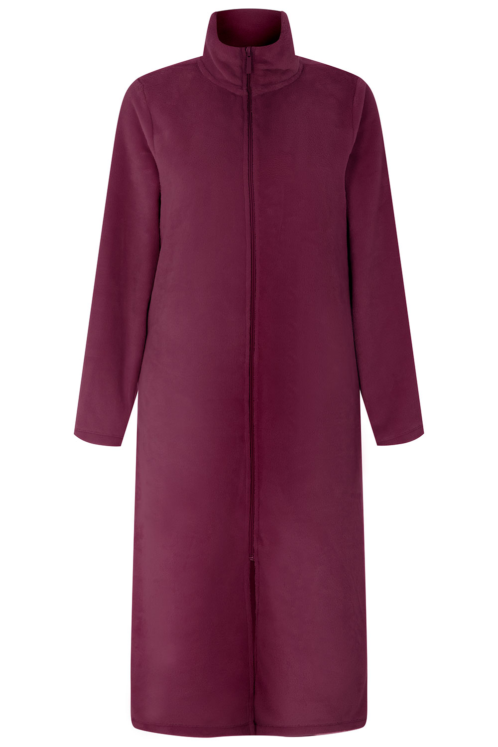 Fleece Zip Through Dressing Gown | Bonmarché