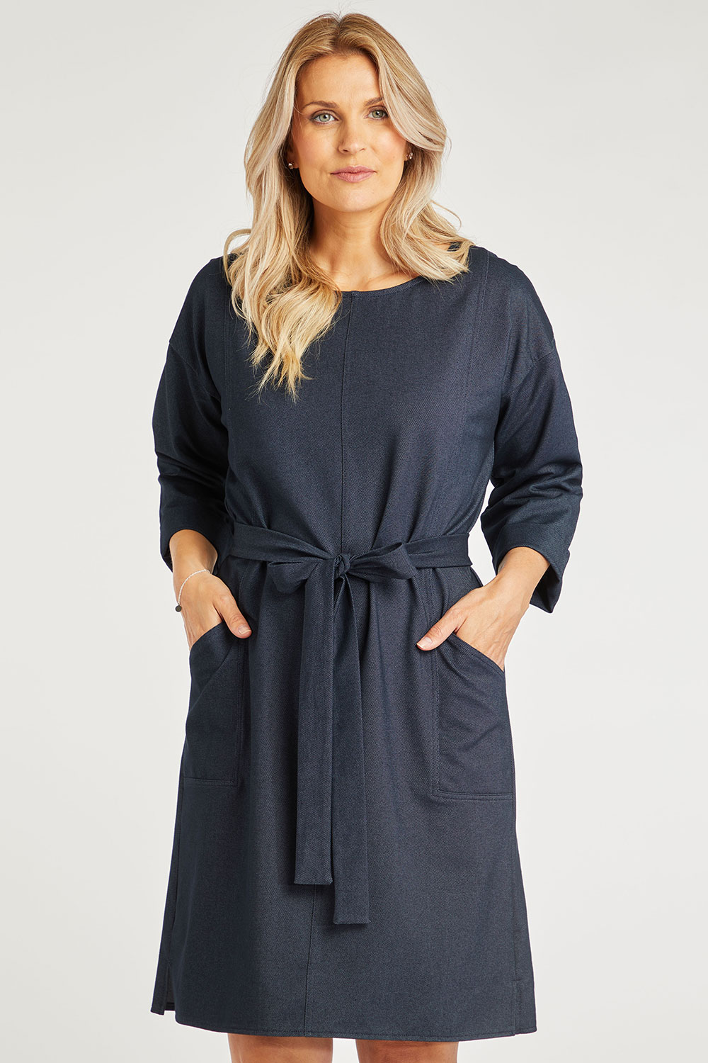 Belted Denim Dress | Bonmarché