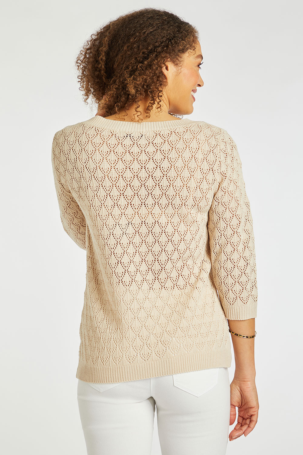 Open Knit Jumper Bonmarché