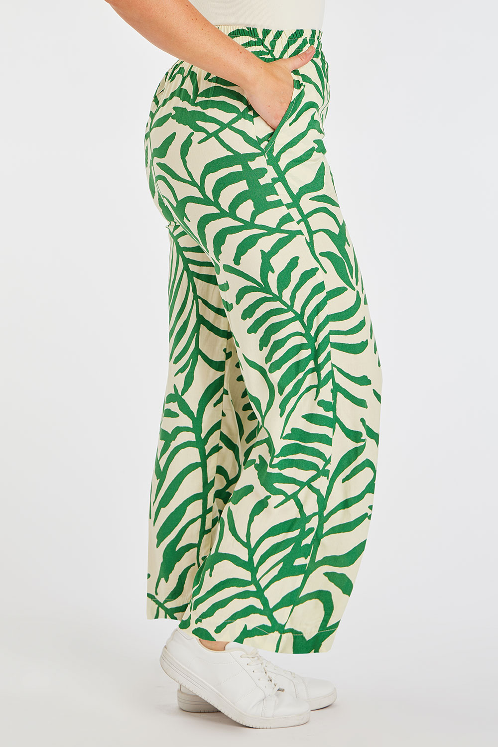 Matteau palm print silk trousers | Browns