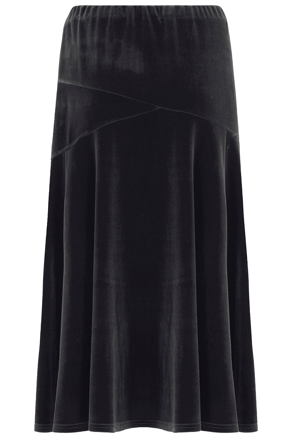 A Line Velour Skirt