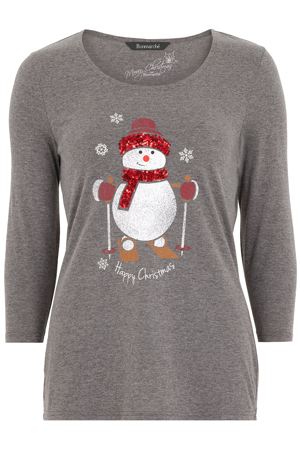 Sequin Snowman T-Shirt