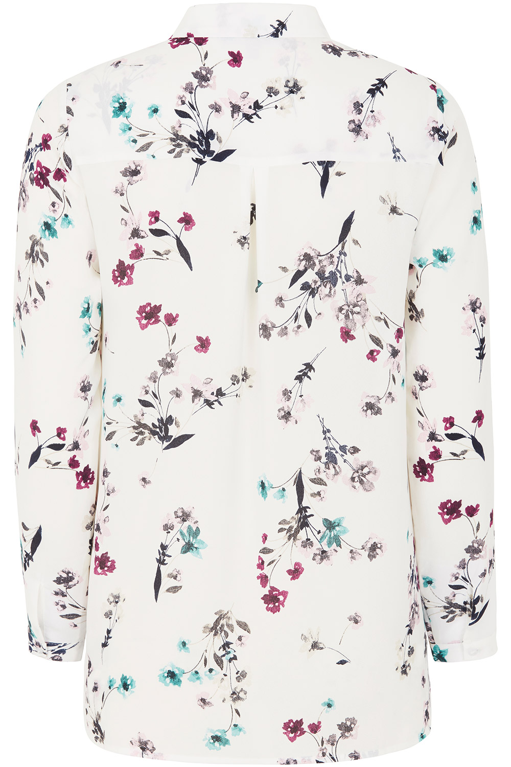 Floral Bouquet Printed Long Sleeve Shirt