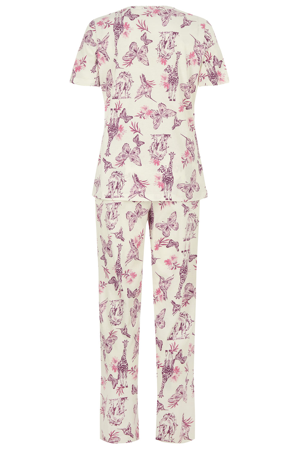 Short Sleeve Jungle Print Pyjama Set