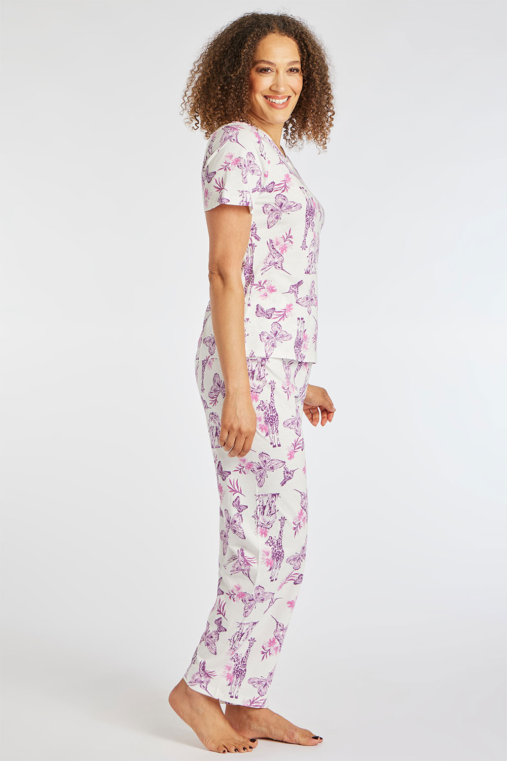 Short Sleeve Jungle Print Pyjama Set