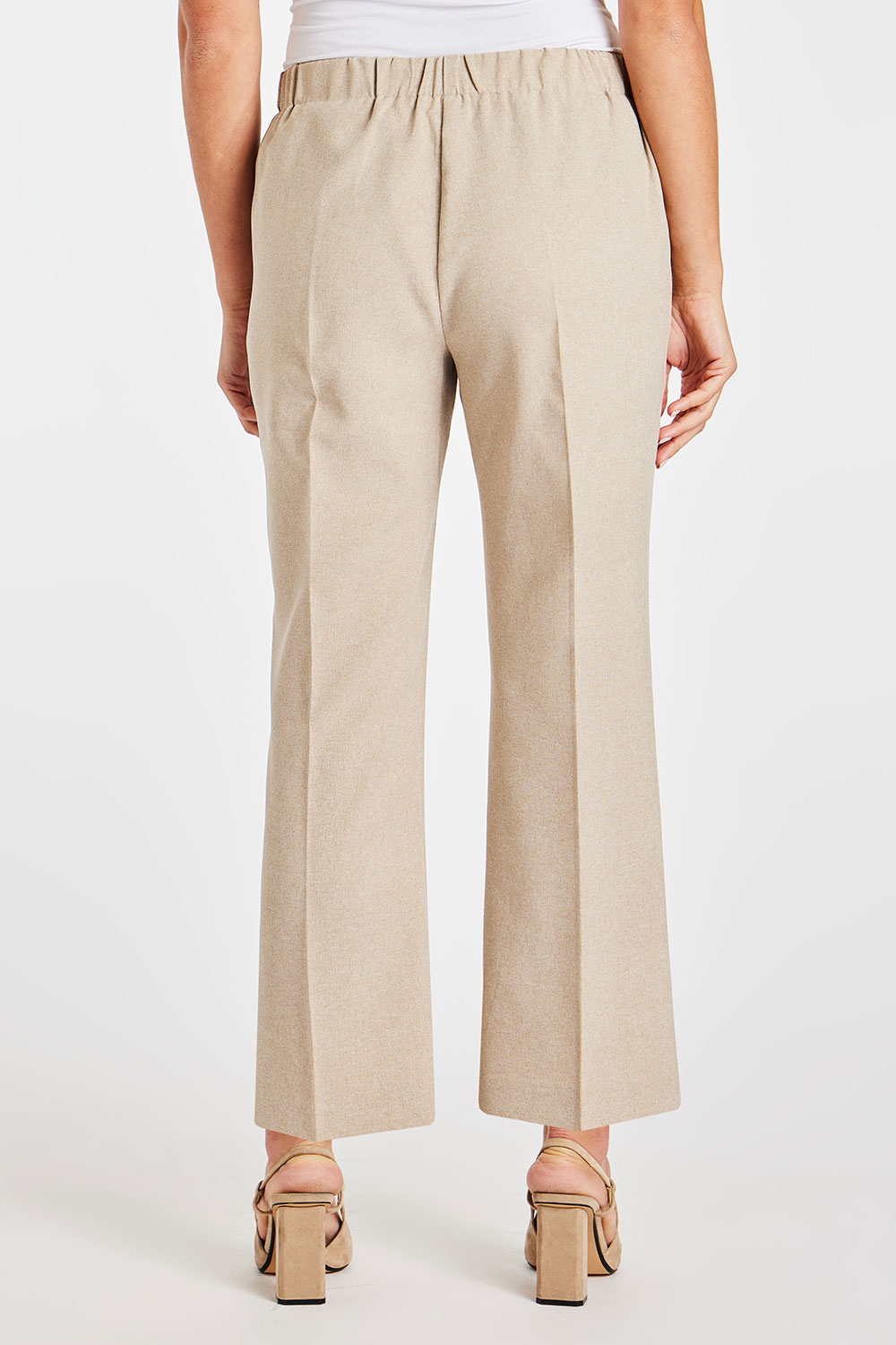 Straight Leg Elasticated Pull On Trousers | Bonmarché