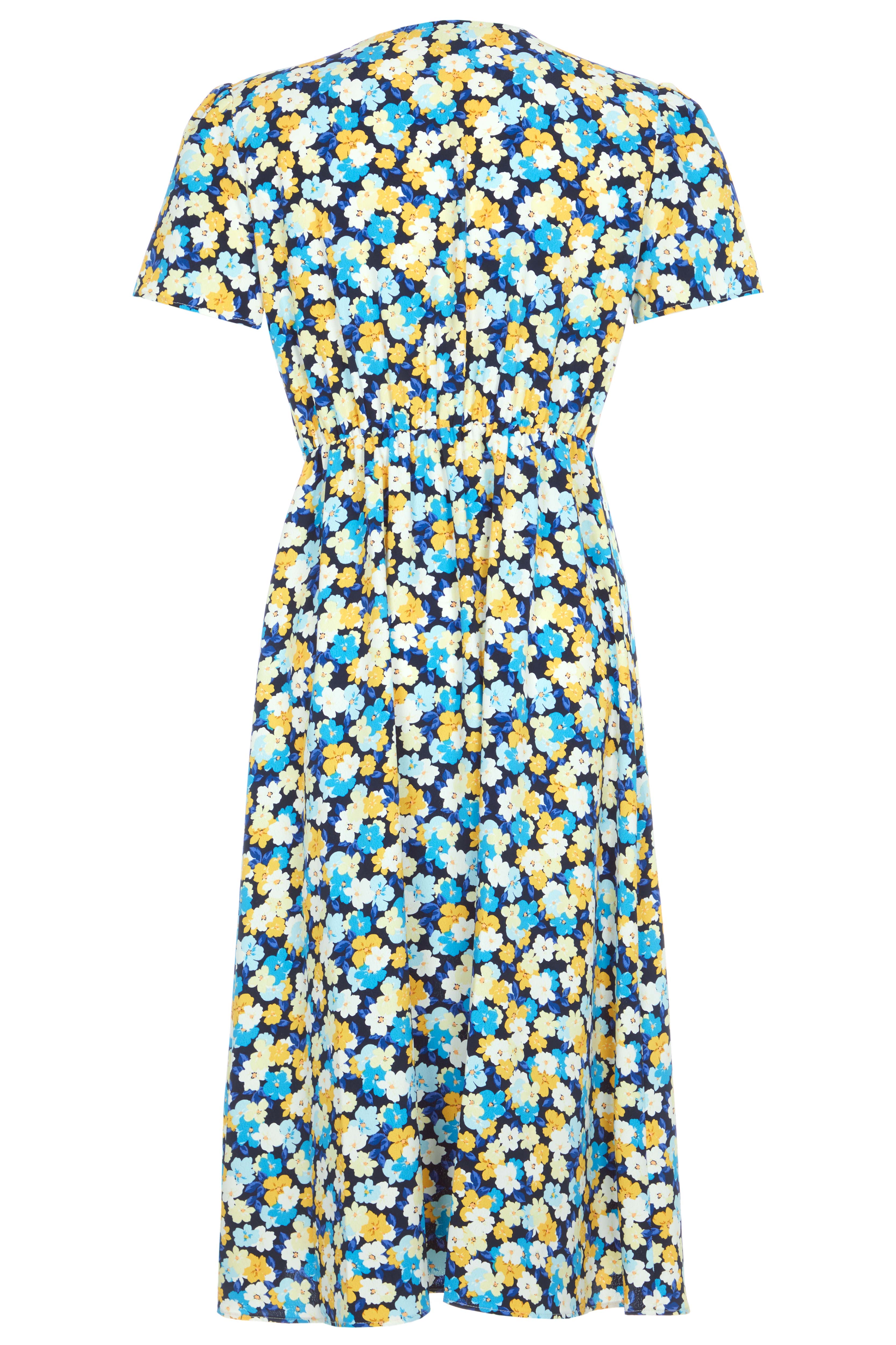 Ditsy Floral Print Woven Tea Dress | Bonmarché