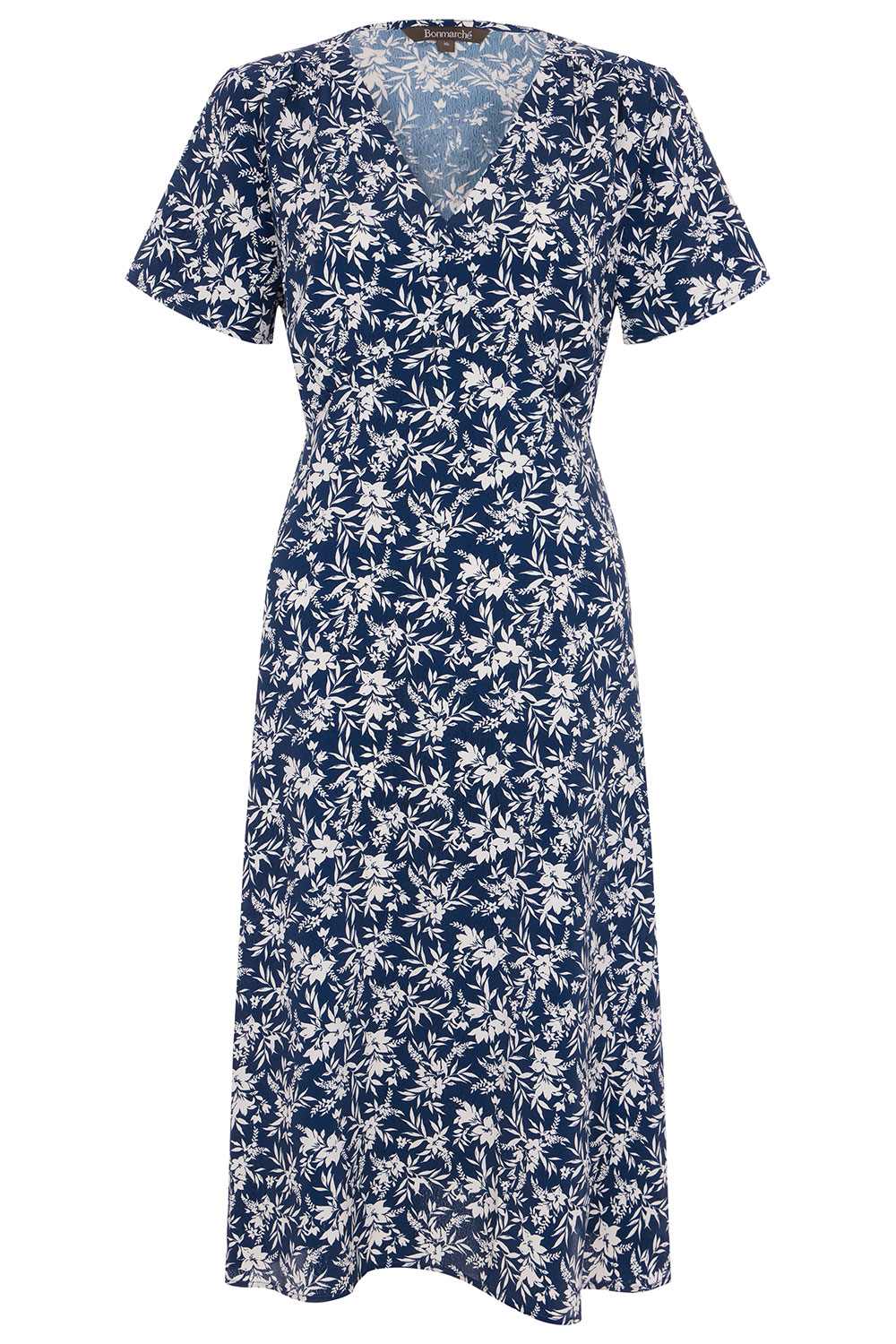 Leaf Print Woven Tea Dress | Bonmarché