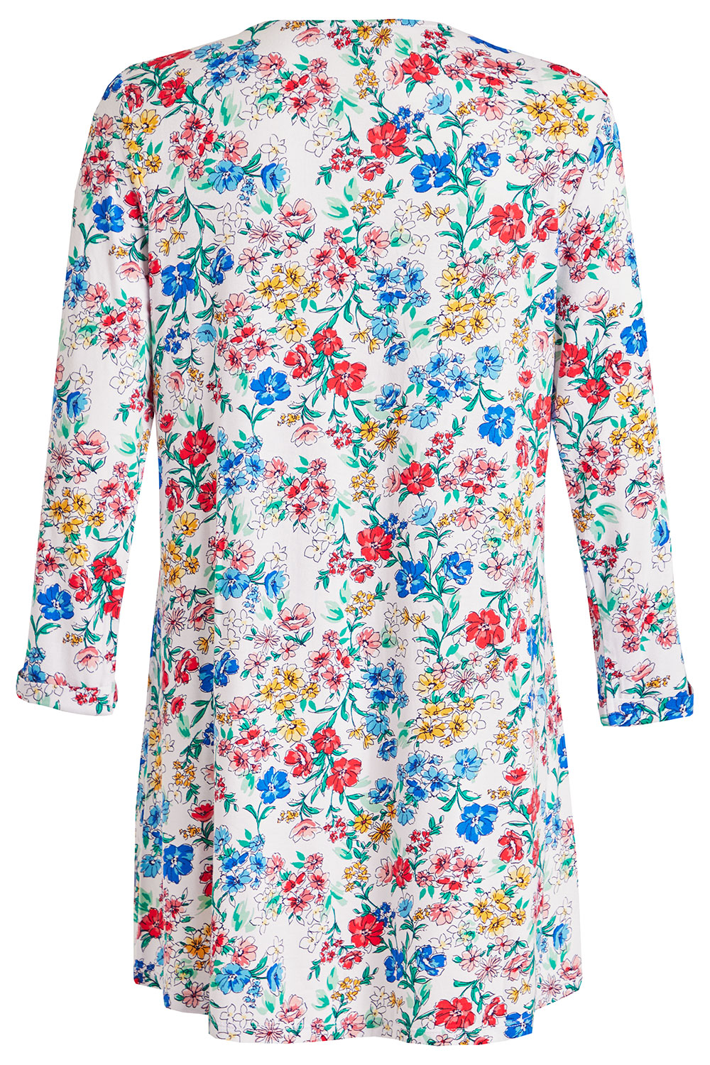 3/4 Sleeve Floral Design Blouse | Bonmarché