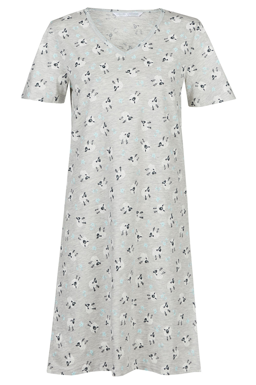 V-Neck All Over Sheep Nightdress | Bonmarché