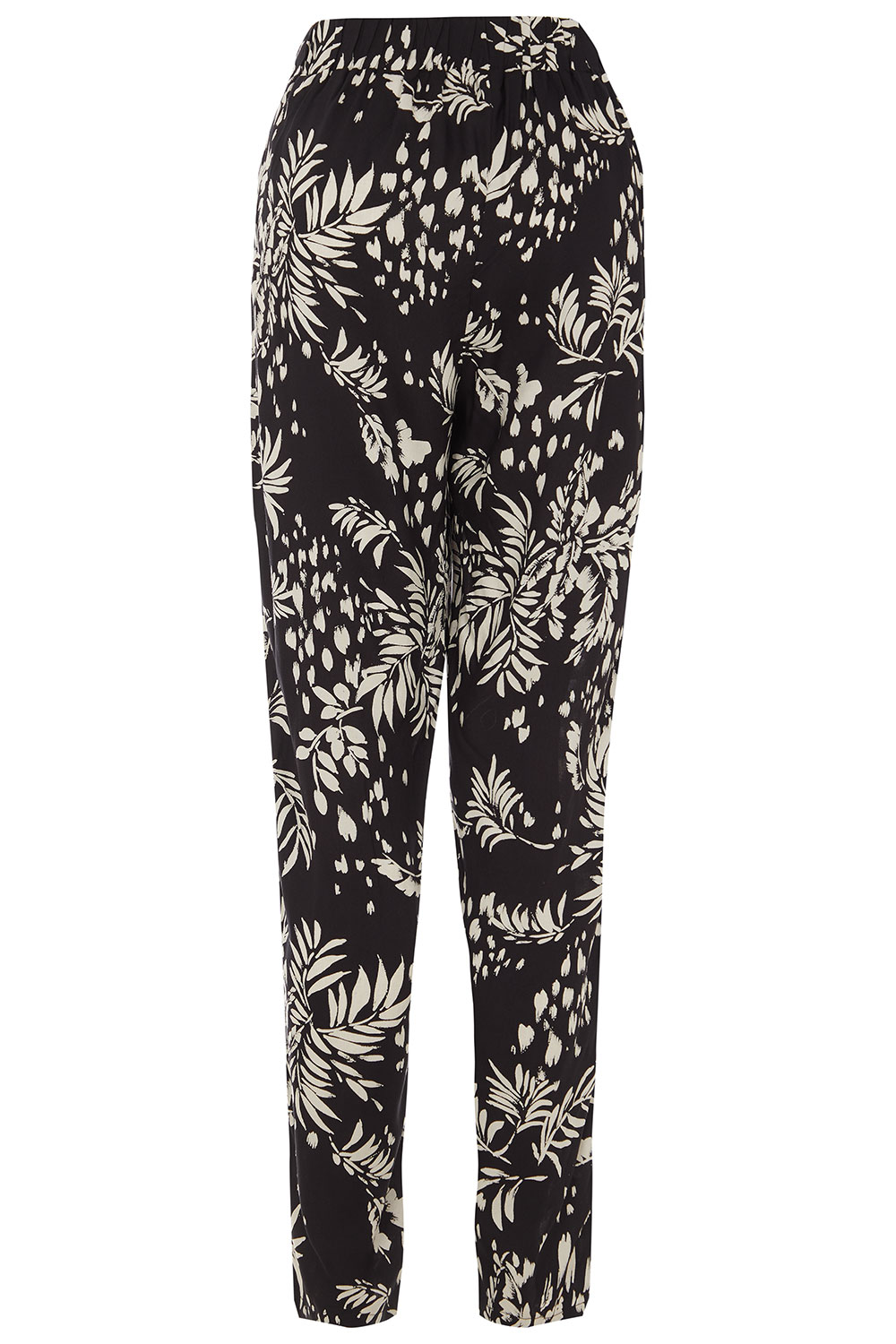 Animal Palm Print Woven Elasticated Harem Pants | Bonmarché