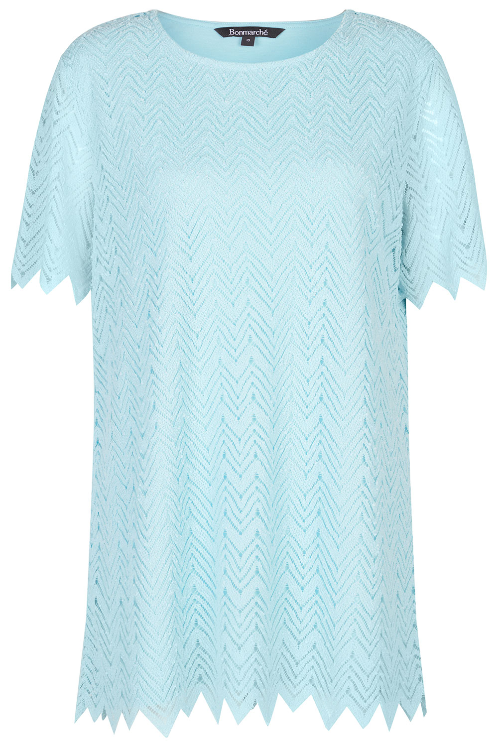 Short Sleeve Crochet Tunic | Bonmarché