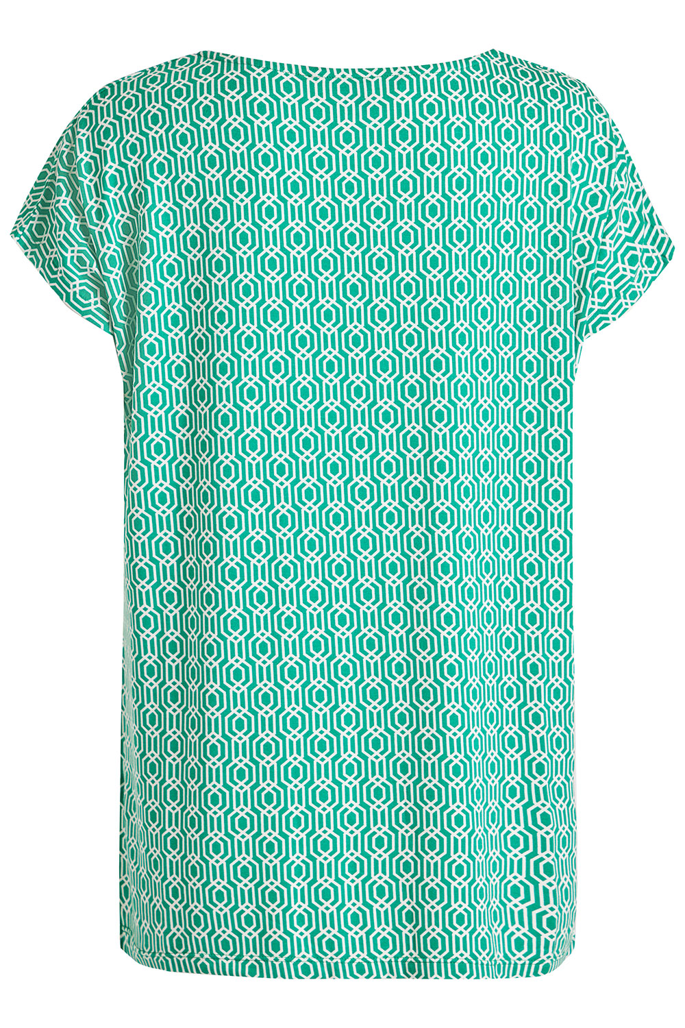 Short Sleeve Pleated Geo Diamond T Shirt Bonmarché 6518